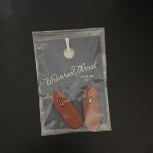 Universal Thread Coral and Beige Earrings